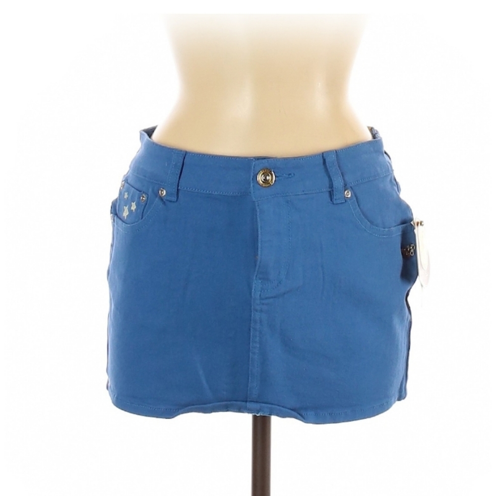 Ecko Red Denim Skirt, Size 7, NWT, Blue